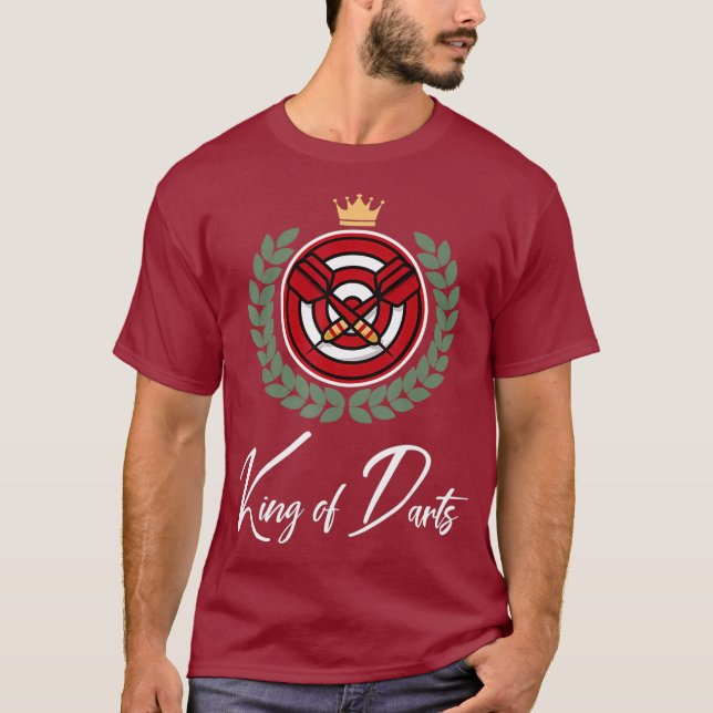 Manar Kung of Darts - 180 Bullseye Best Dart T Shirt (Framsida)