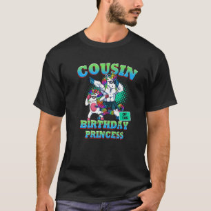 Manar kusin till födelsedagsprinsessan Dabbing Uni T Shirt