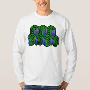 Manar kvinna neon för 3D skära i tärningar Tee Shirt