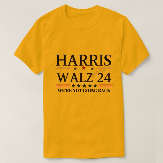 Manar kvinnlig harris bomullsestetisk t-shirt (Design framsida)