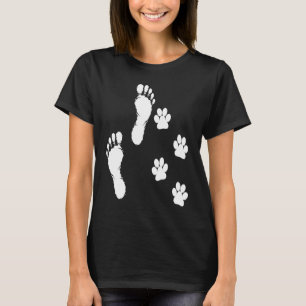 Manar Kvinnor 4 tassar 2 fot 1 TEAM rolig hund pro T Shirt