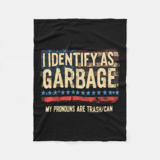 Manar kvinnor jag identifierar som Garbyge Funny T Fleecefilt