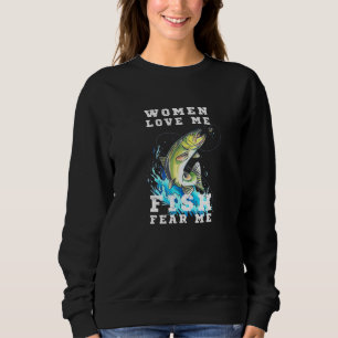 Manar Kvinnor Kärlek me Fiskar fruktar mig Fiskere T Shirt