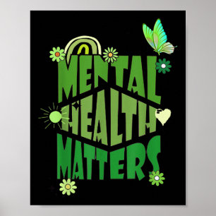 Manar Kvinnor Kids Mental Health S Grönt Bilder Me Poster