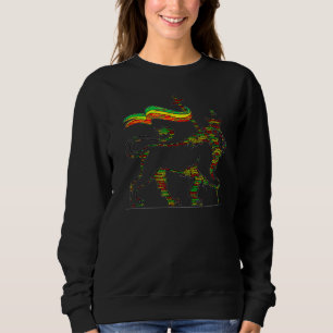 Manar Kvinnor Rastafarian Pride Reggae Rasta Lejon T Shirt