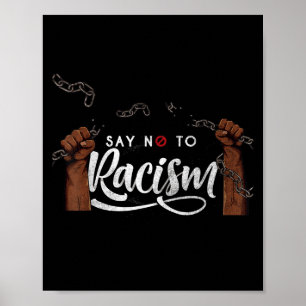 Manar kvinnor säger nej till rasismen citerar graf poster
