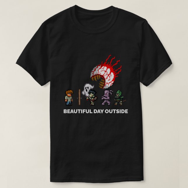 Manar kvinnor Terraria Game Halloween Classic T-Sh T Shirt (Design framsida)
