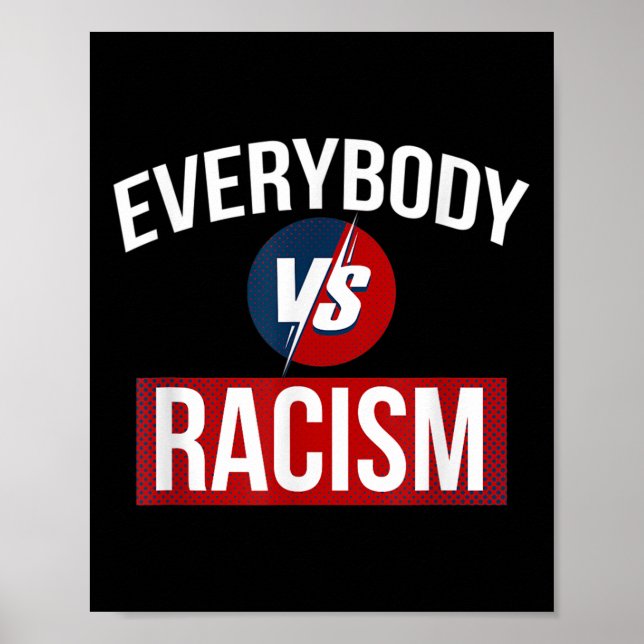 Manar kvinnor varje kropp för rasism citerar grafi poster (Framsidan)