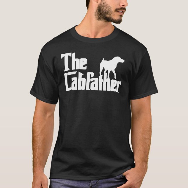 Manar Labfather Lab Labrador Hundägare Pappa Pappa T Shirt (Framsida)