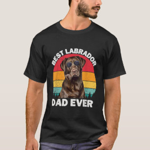 Manar Labrador Pappa Vintage Brown Chocolate Lab P T Shirt