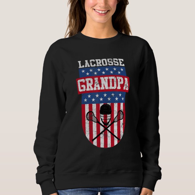 Manar Lacrosse Grandpa T Shirt (Framsida)