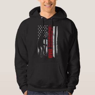 Manar Lacrosse Pappa American Flagga 4 juli Lax Pa Hoodie