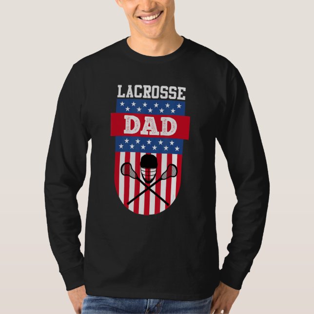Manar Lacrosse Pappa T Shirt (Framsida)