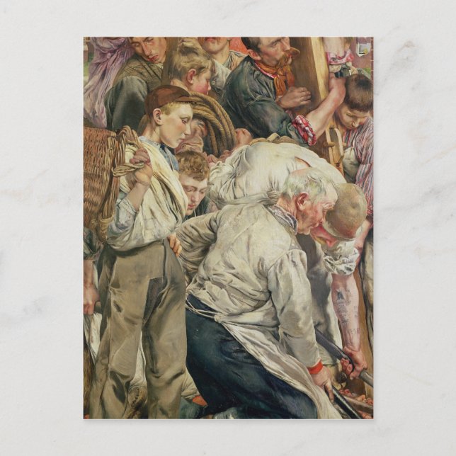 Manar, lämnat panel från Arbetarens ålder Vykort (Framsida)