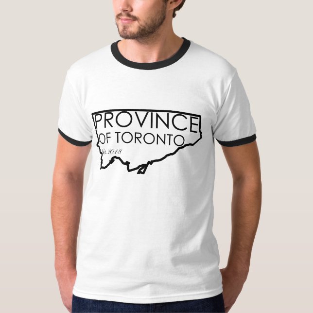 Manar landskap av den Toronto utslagsplatssvarten T Shirt (Framsida)