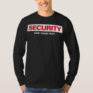 Manar Långärmad Dubbla  Sida Print Security T Shirt