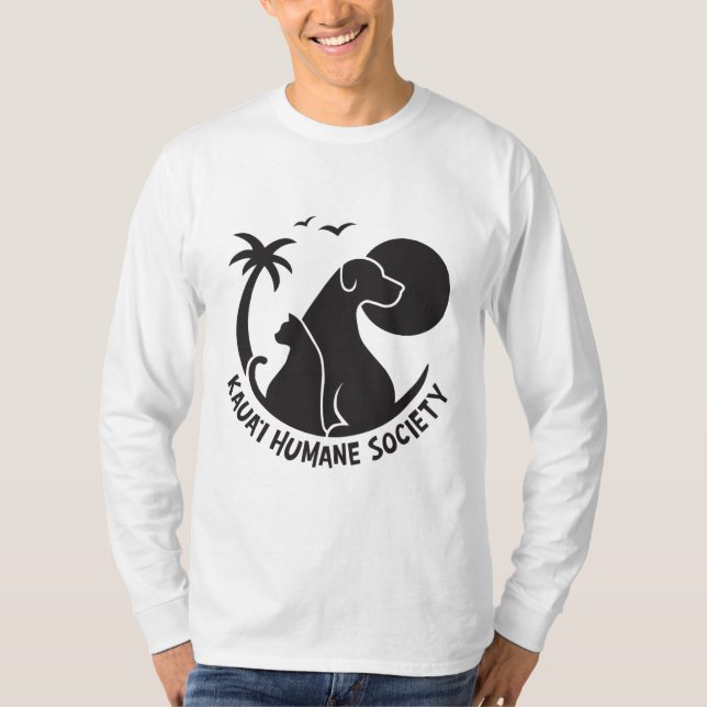 Manar Långärmad med Svart KHS-Logotyp T Shirt (Framsida)