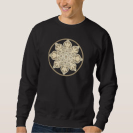 Manar långärmad Sweat shirt Black med medallion Lång Ärmad Tröja