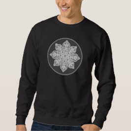 Manar långärmad Sweat shirt Black med medallion Lång Ärmad Tröja