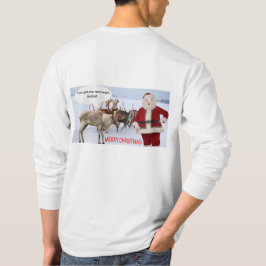 manar långärmad T god jul Santa gris T Shirt