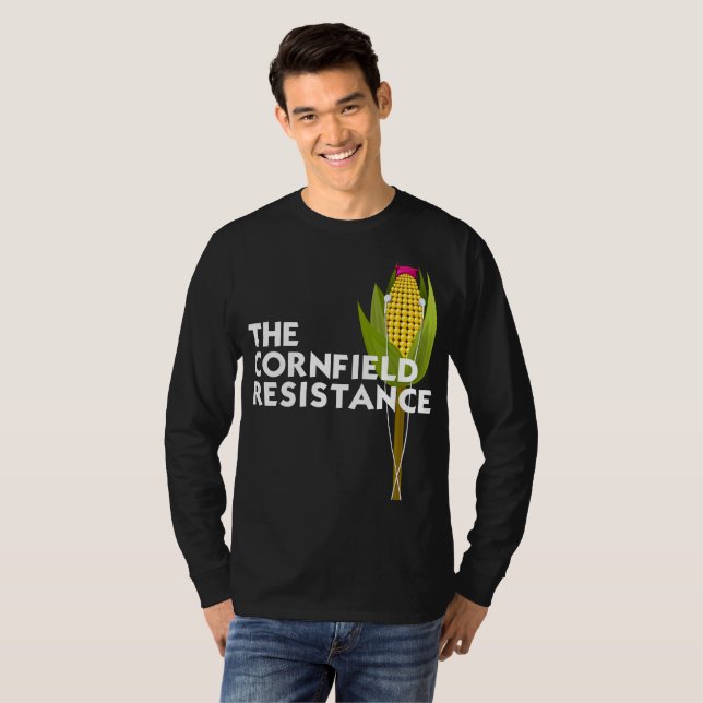 Manar Långsåld Tee - Cornfield Resistance (Hel framsida)