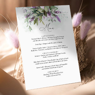 Manar Lavender Greenery Script Bröllop Tilläggskort