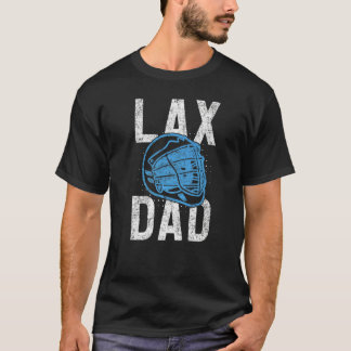 Manar Lax Helmet Lacrosse Player Lax Pappa Pappor T Shirt