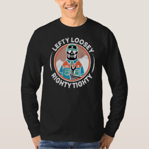 Manar Lefty Loosey Righty Tighty Mechanics Enginee T Shirt