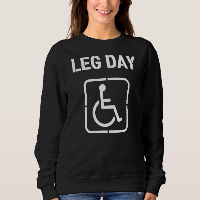 Manar Leg Day Handicap Workout and Gym T Shirt (Framsida)