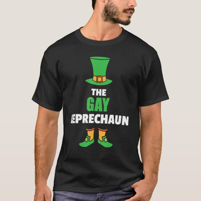 Manar Leprechaun St patricks day Gay T Shirt (Framsida)
