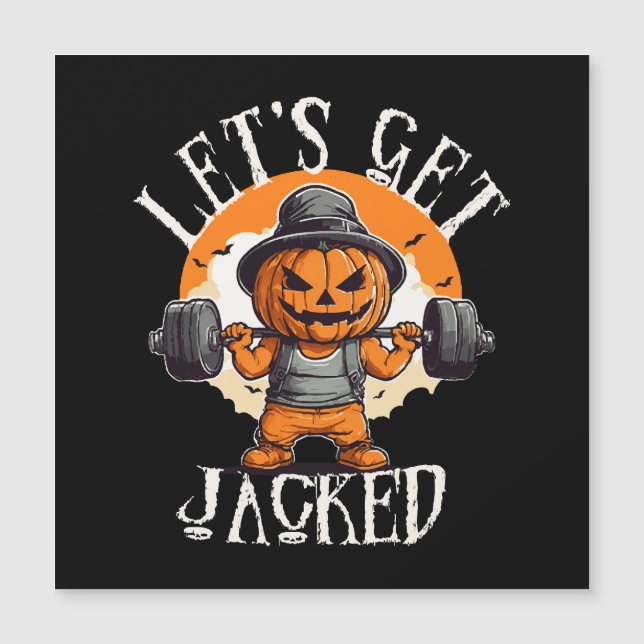 Manar Lets Get Jacked Pumpkin Jack-O-Lantern Funny (Framsida)