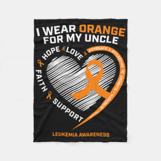 Manar Leukemia Awareness Gifts farbror Women Kids  Fleecefilt