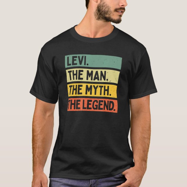 Manar Levi the Man the Myth the Legend personaliz T Shirt (Framsida)