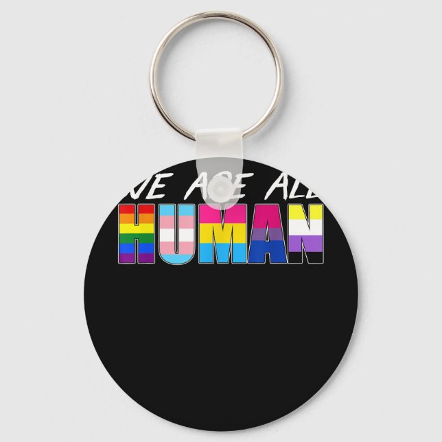 Manar LGBT-färgplattor, segmentkopia Nyckelring (Framsida)