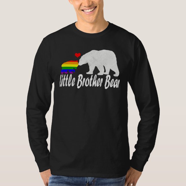 Manar Lgbt Little Brother Bear Gay pride Equal Rig T Shirt (Framsida)