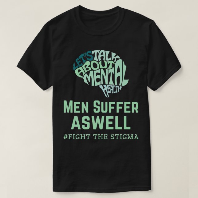Manar lider av psykisk ohälsa i kampen mot t shirt (Design framsida)