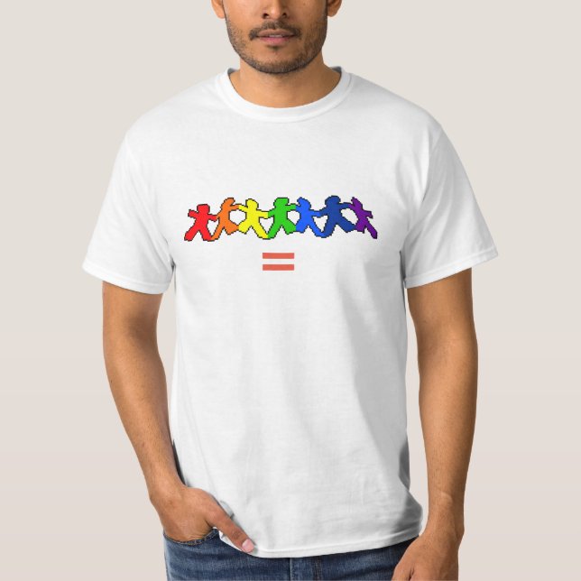 Manar likställer T-tröja för kärlek LGBT T-shirt (Framsida)