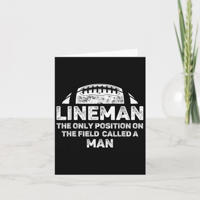 Manar Lineman är den enda platsen i Fält som kalla Kort (Framsida)