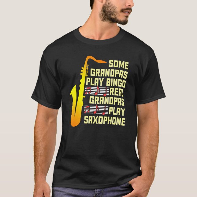 Manar Lite Grandpas Play Bingo Real Grandpas Play  T Shirt (Framsida)