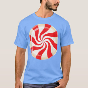 Manar lollipop candy cane lollipop peppermint t shirt