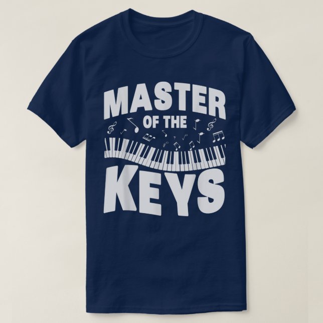 Manar Lubbig Music Älskare Piano Master of the Nyc T Shirt (Design framsida)