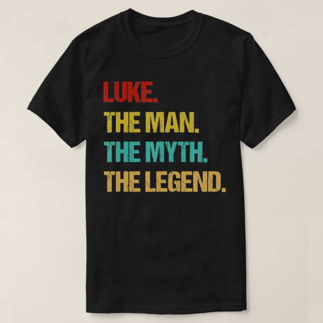 Manar Luke mannen, myten, legenden T Shirt (Design framsida)