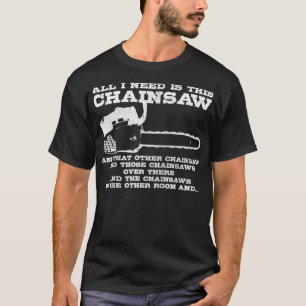 Manar Lumberjack Chainsåg Logger Träd Surgeon Wood T Shirt