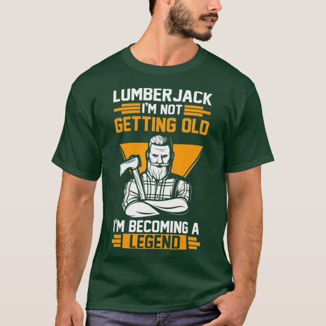 Manar Lumberjack Forestry Lumber T Shirt (Framsida)