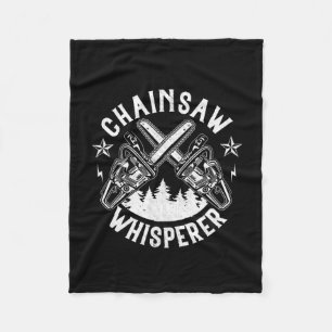 Manar Lumberjack Gift Chainsee Whisperer Logger Fleecefilt