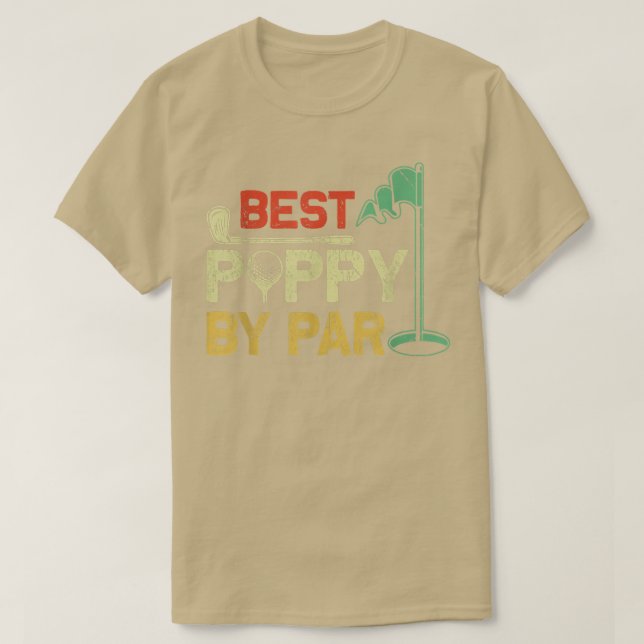 Manar Lusnyj bästa vallmo per Fars dag Golf Lov T Shirt (Design framsida)