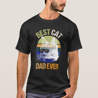 Manar Lusnyj Fars dag Vintage Best Cat Pappa någon T Shirt