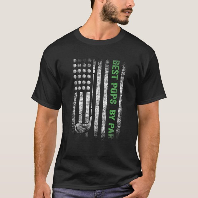 Manar Lusnysta pops by Par Fars dag Golf T Shirt (Framsida)
