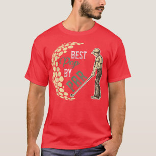 Manar Lustigt bästa popp per Fars dag Golf Älskare T Shirt