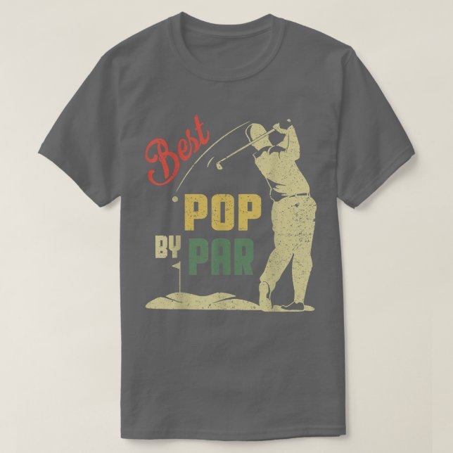 Manar Lustigt bästa popp per Fars dag Golf Älskare T Shirt (Design framsida)